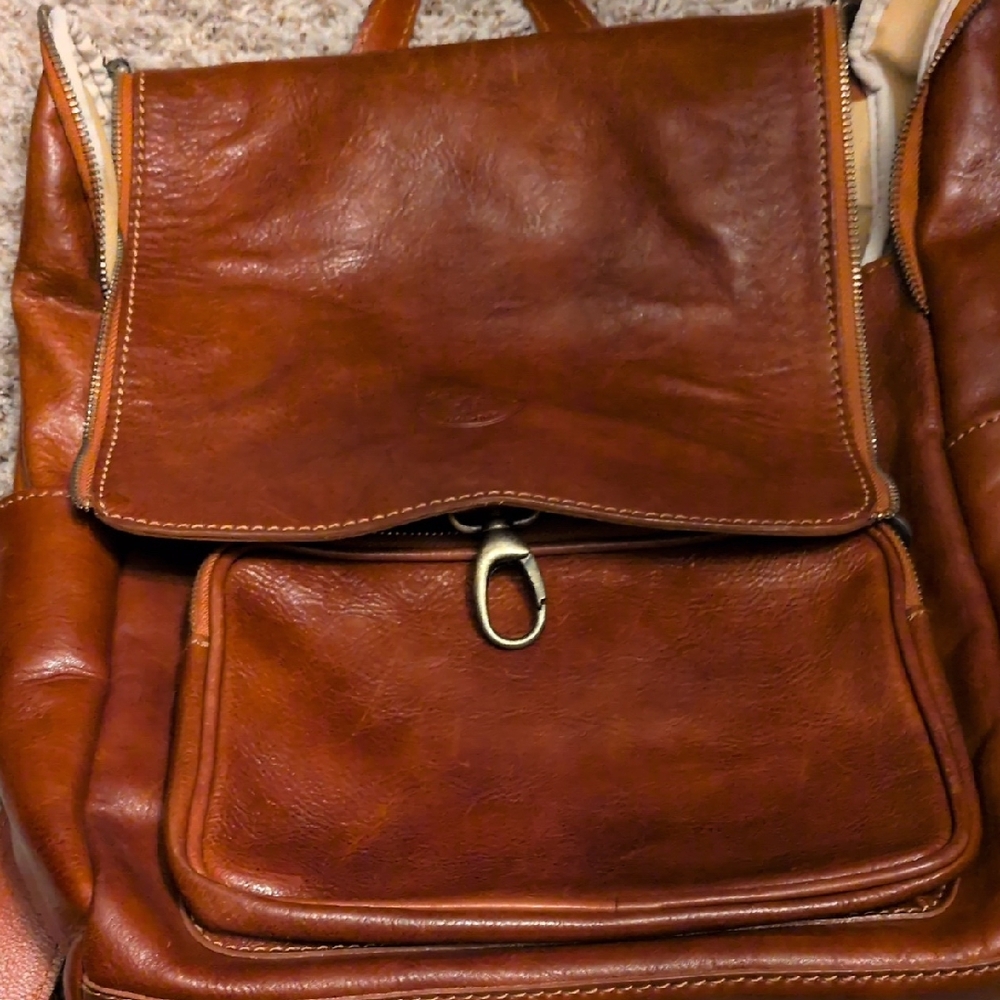 Vera Pelle Rich Brown Leather Bag